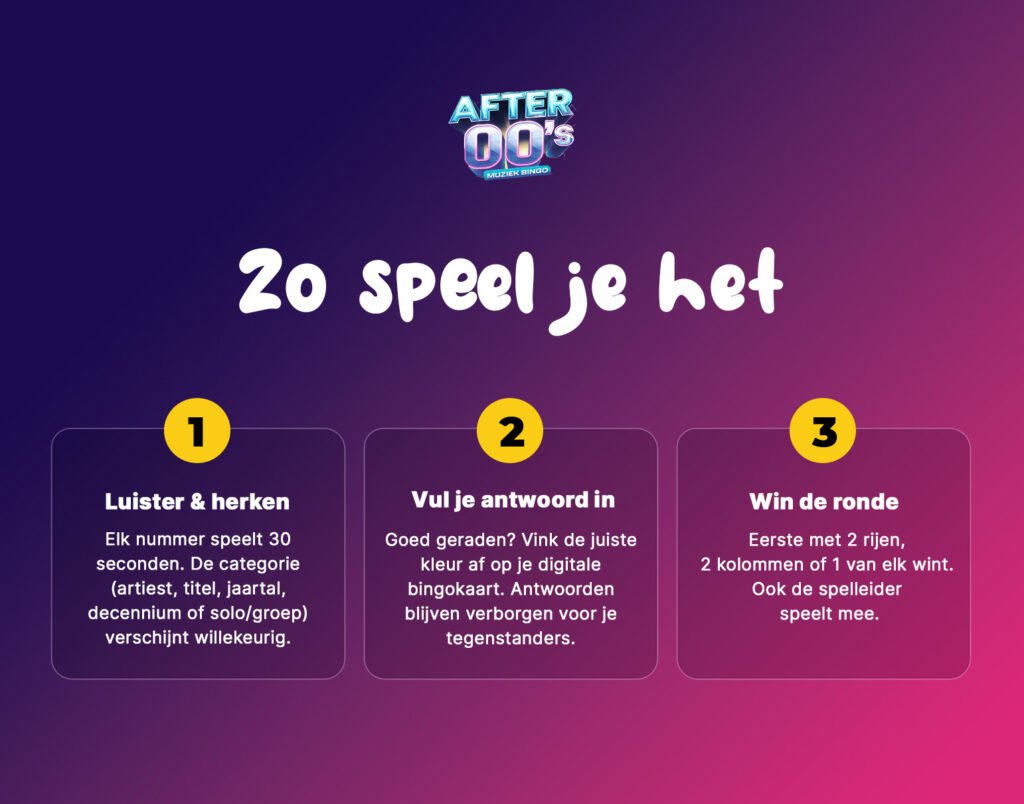 Muziekbingo - After 00's · Sfeer 3