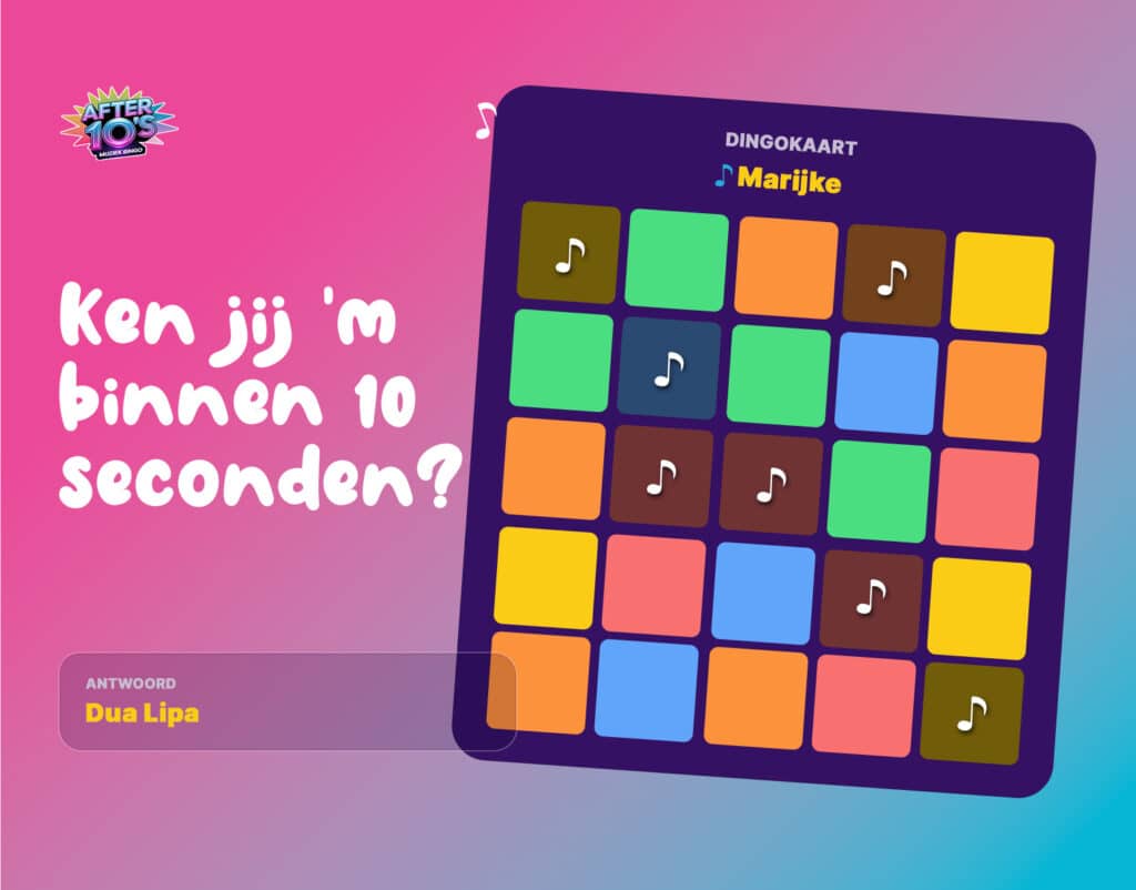 Muziekbingo - After 10's · Sfeer 1