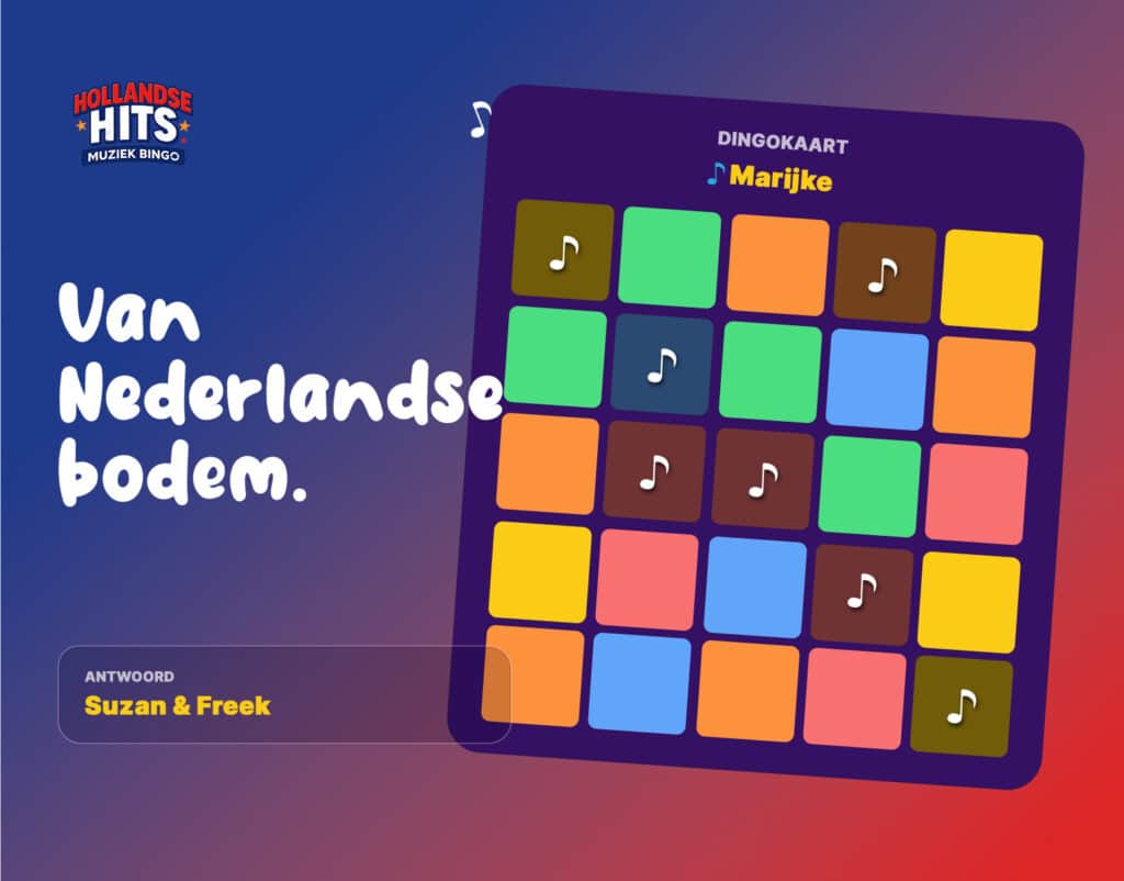 Muziekbingo - Hollandse Hits · Sfeer 1