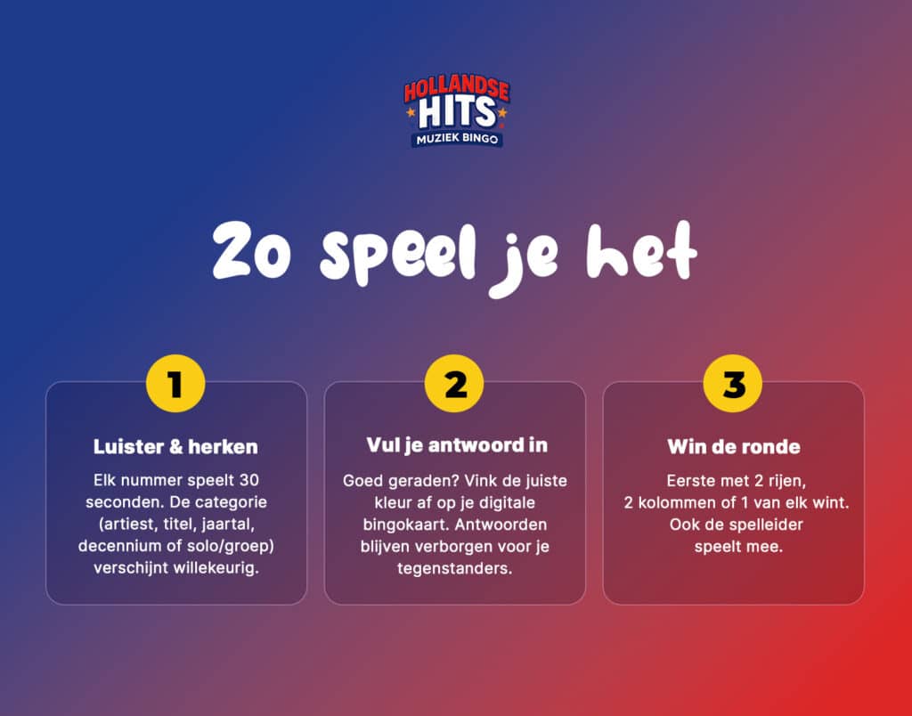 Muziekbingo - Hollandse Hits · Sfeer 3