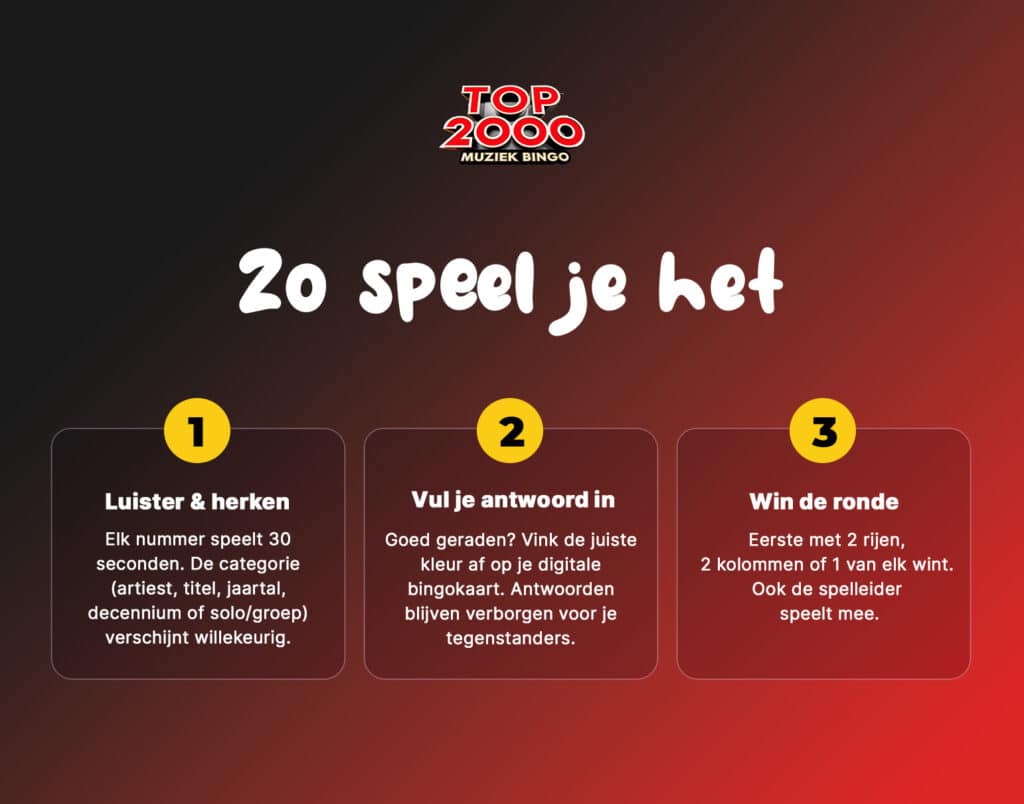 Muziekbingo - Top 2000 · Sfeer 3