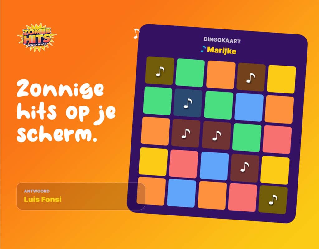 Muziekbingo - Zomer Hits · Sfeer 1